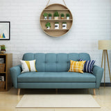 Christopher Knight Home® Treston Mid Century Blue Fabric Sofa