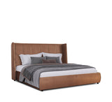 VIG Furniture Modrest Emilia - Modern Burnt Orange Velvet Bed VGKN-N5070-ORG