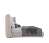 VIG Furniture Modrest Emilia - Modern Beige Velvet Bed VGKN-N5070-BGE