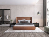 VIG Furniture Modrest Emilia - Modern Burnt Orange Velvet Bed VGKN-N5070-ORG