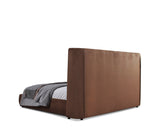 VIG Furniture Modrest Emilia - Modern Burnt Orange Velvet Bed VGKN-N5070-ORG