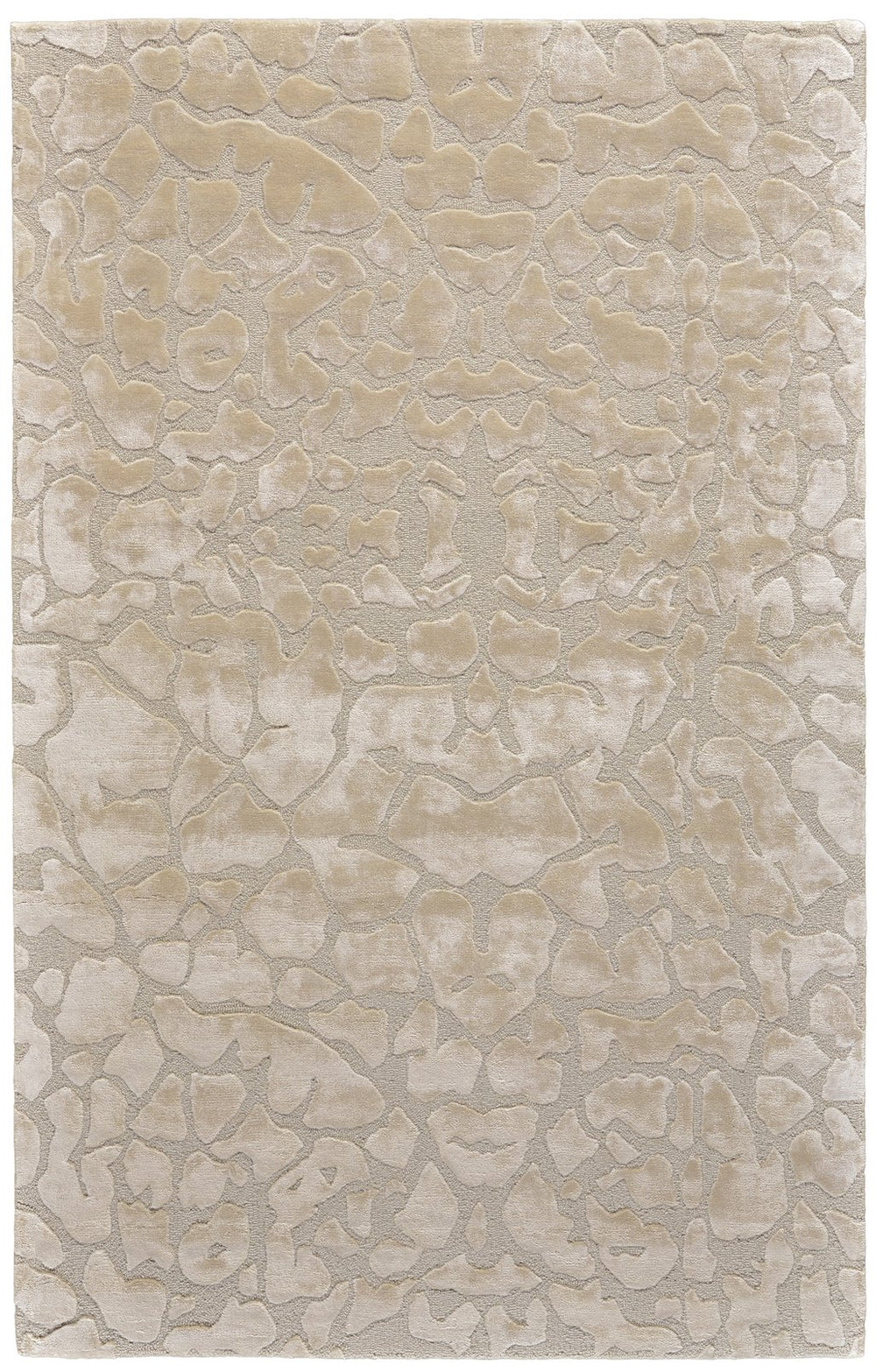 Feizy Rugs Mali Hand-tufted Abstract Rug – Contemporary Glam With Subtle Sheen For Sophisticated Interiors Ivory,Taupe,Tan Viscose,Wool 7178629fivy000c50