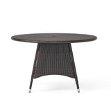 Christopher Knight Home® - Noble House - Corsica  Brown Pe Round Kd Dining Table