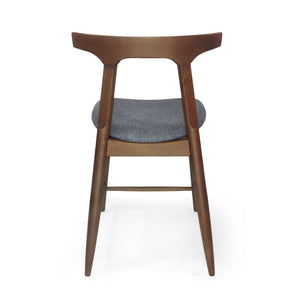 English Elm Counter Stools Set of Two Mid-century Rubberwood Frame Upholstered Kitchen Island Seating 72661.00CHAR