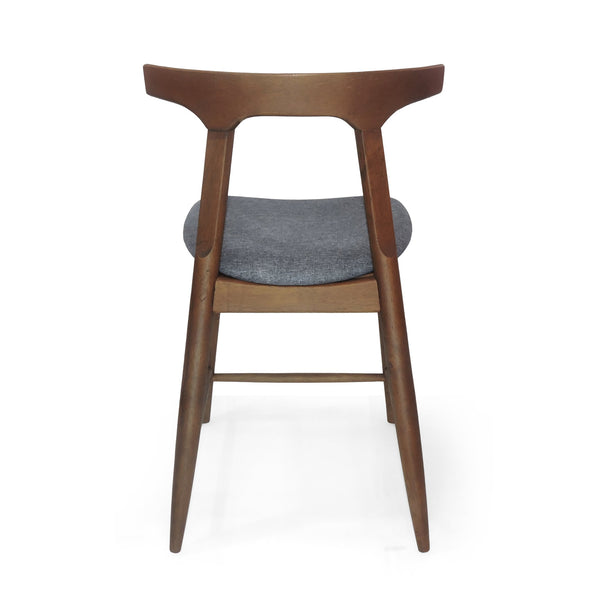 English Elm Counter Stools Set of Two Mid-century Rubberwood Frame Upholstered Kitchen Island Seating 72661.00CHAR