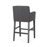 Christopher Knight Home® - Noble House - - Set Of 2 Upholstered 30.5 Inch Counter Stools - Charcoal/Gray