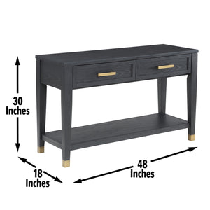 English Elm Steve Silver - Yves - Sofa Table - Black