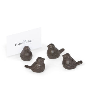 Cast Iron Songbird Place Card Holder, Box of 4 EAB00640 Park Hill