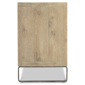 Bernhardt Bernhardt Tribeca Buffet Aurum Finish — 64" White Oak Storage Buffet With Soft-Close Drawers & Steel Base 333133