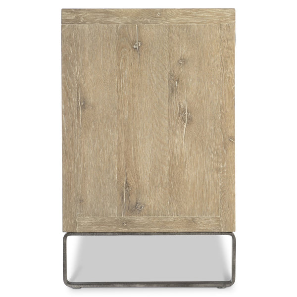 Bernhardt Bernhardt Tribeca Buffet Aurum Finish — 64" White Oak Storage Buffet With Soft-Close Drawers & Steel Base 333133