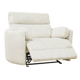 Parker House Parker Living Radius Xl - Mega Ivory Extra Wide Power Glider Recliner Mega Ivory 100% Polyester (S) MRAD#812GP-XL-MGIV