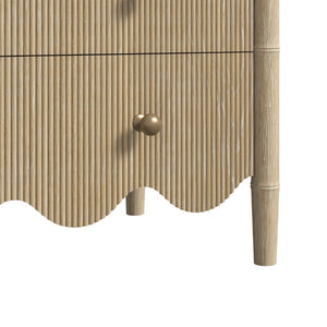 A.R.T. Furniture Haven Bachelor's Chest: Vintage-Inspired Storage with Ribbed Drawers & Soft Sun-Bleached Finish 339158-2325