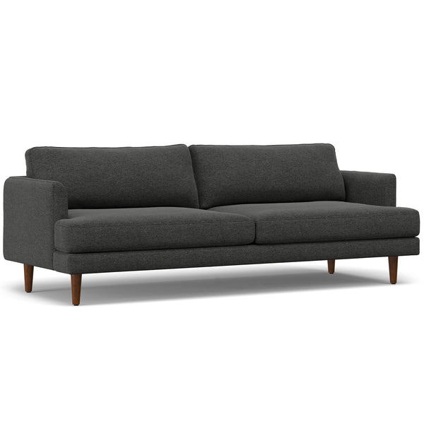 English Elm Livingston 90" Oversized Charcoal Grey Sofa - Eco-Friendly, Mid-Century Modern Comfort For All B136P159625