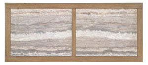 Hooker Furniture Vineyard Travertine Counter Table — Sonoma Pecky Hickory 84" Friendship Style For Wine & Entertaining 6952-75206-80