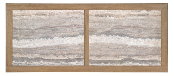 Hooker Furniture Vineyard Travertine Counter Table — Sonoma Pecky Hickory 84" Friendship Style For Wine & Entertaining 6952-75206-80