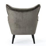 Christopher Knight Home® - Noble House - Seigfried Mid Century Grey Velvet Arm Chair