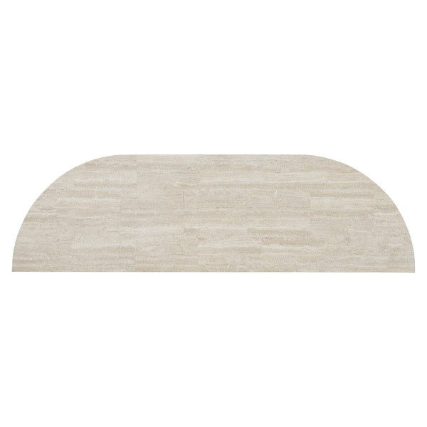 Bernhardt Bernhardt Berkshire Laminated Stone Console Table With Twisted Aged Pewter Steel Base, 54"W 405910