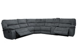 Parker House Parker Living Chapman - Polo 6 Modular Piece Manual Reclining Sectional with Drop Down Table Polo 94% Polyester, 6% Nylon (W) MCHA-PACKA-POL