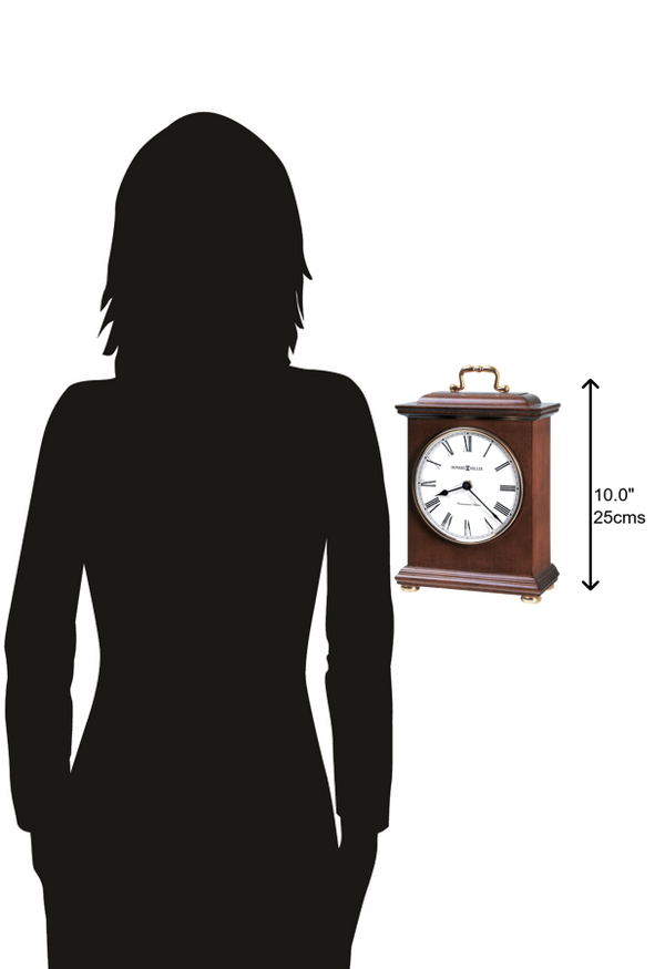 Hekman Furniture 635122 Elegant Wooden Mantel Clock With Westminster Chimes & Classic Windsor Cherry Finish Windsor Cherry Tara Mantel Clock 635122