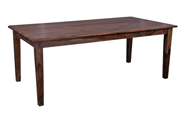 Porter Designs Porter Sonora Solid Sheesham Wood Dining Table - Handcrafted Elegance With Rich Color Variation Brown Wood 07-196-01-9740