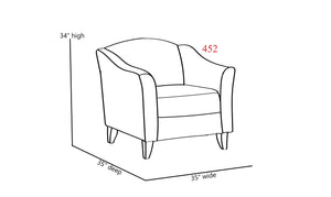 Fusion Chit Chat Domino Accent Chair - Stylish Flared Arms, Reversible Cushion, Durable Design For Any Space Multi Ws,2% Polyester,98% Polypropylene 452-c Chit Chat Domino Accent Chair