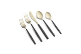 Lenox Cambridge Kiki Black/Champagne Satin 20-Piece Flatware Set NO COLOR METAL 516120GZDS