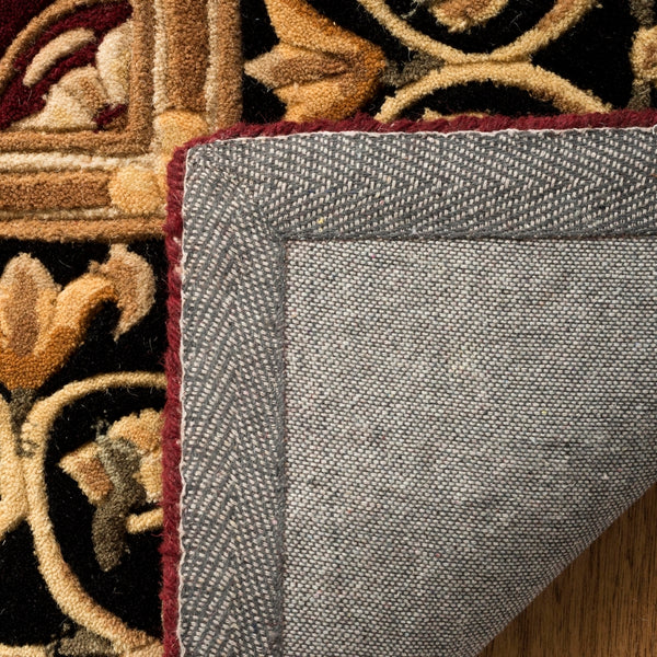 Safavieh Naples Hand Tufted  Rug Burgundy / Black NA521B-2