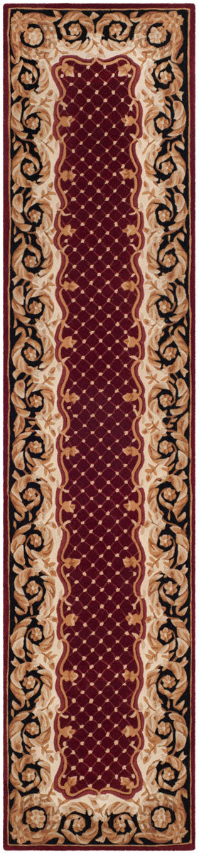 Safavieh Na701 Hand Tufted  Rug Burgundy / Black NA701A-2