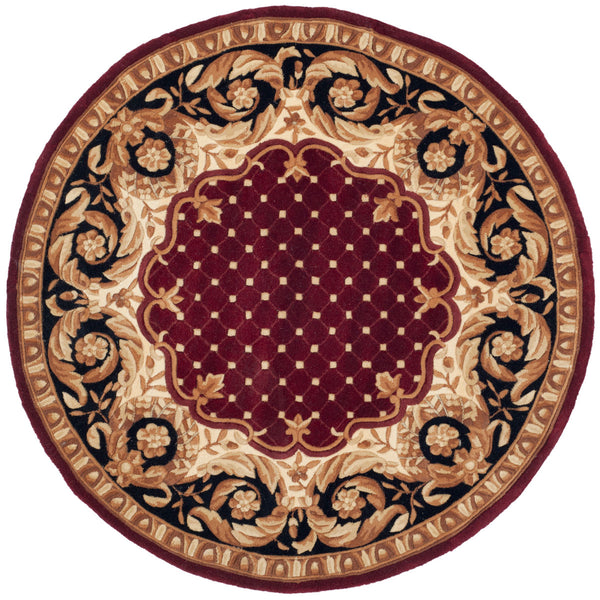 Safavieh Na701 Hand Tufted  Rug Burgundy / Black NA701A-2