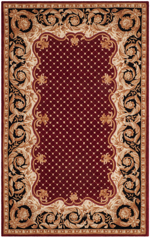 Safavieh Na701 Hand Tufted  Rug Burgundy / Black NA701A-2