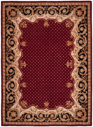 Safavieh Na701 Hand Tufted  Rug Burgundy / Black NA701A-2