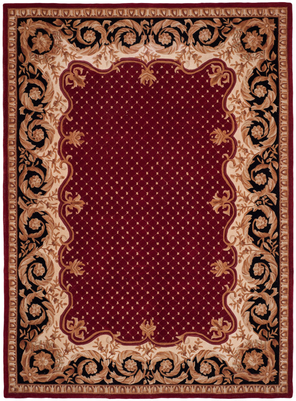 Safavieh Na701 Hand Tufted  Rug Burgundy / Black NA701A-2