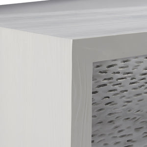 Bernhardt Bernhardt Slater Buffet With Azucar Pine & Silver Cloud Pebbled Metal Overlays, Soft-Close Doors 338132