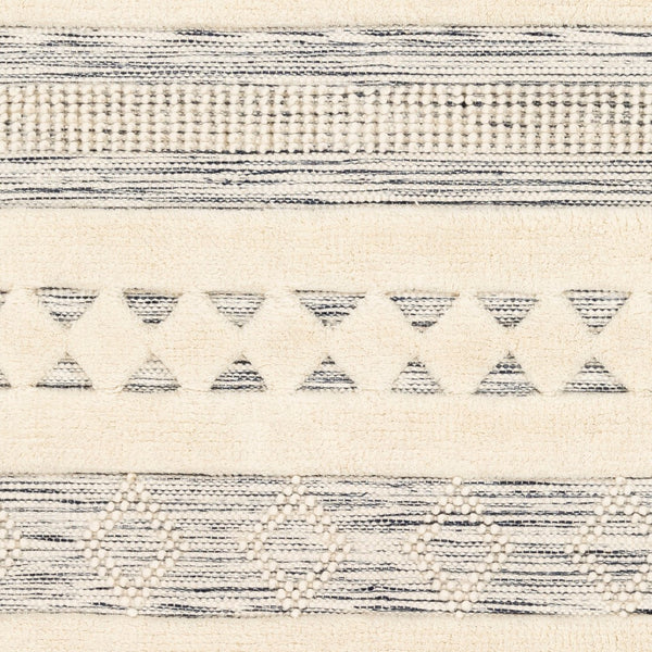 Surya Nairobi Handmade 2' X 3' Wool Rug – Global-inspired Design For Elegant Home Décor & Durability! Black Wool Nab2300-268