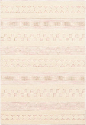 Surya Nairobi Handmade 2' X 3' Wool Rug – Global-inspired Design For Elegant Home Décor & Durability! Light Pink Wool Nab2301-35