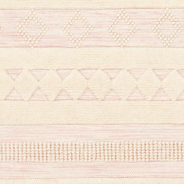 Surya Nairobi Handmade 2' X 3' Wool Rug – Global-inspired Design For Elegant Home Décor & Durability! Light Pink Wool Nab2301-35