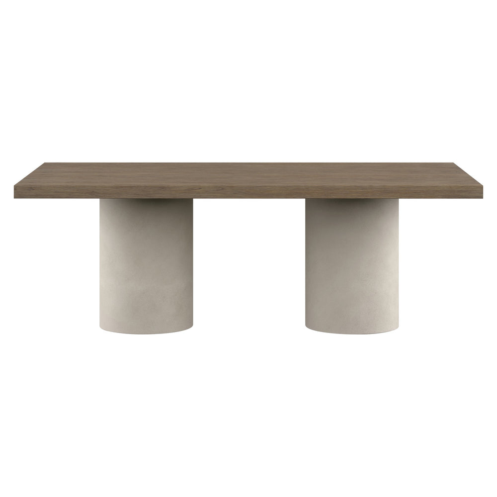 Bernhardt Bernhardt Casa Paros Dining Table With Extendable 24" Leaf, White Oak Top & Bedrock Pedestals K1854