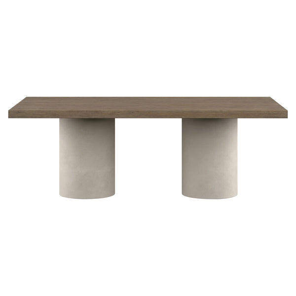 Bernhardt Bernhardt Casa Paros Dining Table With Extendable 24" Leaf, White Oak Top & Bedrock Pedestals K1854