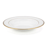 Federal 24-Karat Gold-Trimmed Porcelain Soup Bowl, Dishwasher Safe, 12 oz