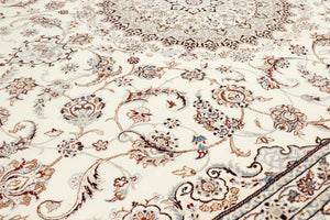 Pasargad Home Azerbaijan Collection Hand-knotted Silk & Wool Area Rug For Sophisticated Decor   029642