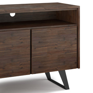 English Elm Lowry 42" Industrial Tv Media Stand - Handcrafted Acacia Wood, Vintage Charm & Durable Storage Solutions B136P158880