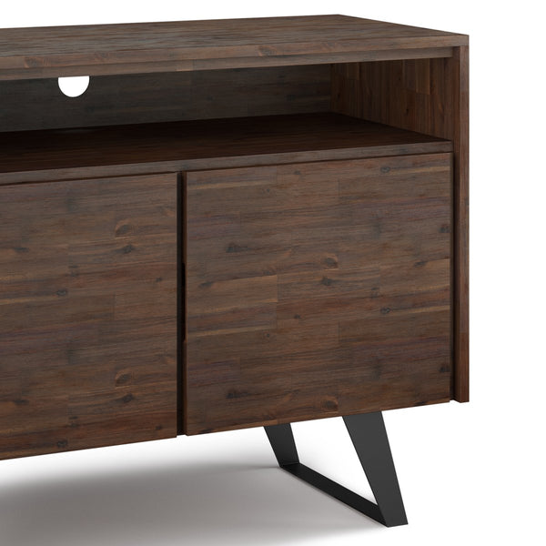 English Elm Lowry 42" Industrial Tv Media Stand - Handcrafted Acacia Wood, Vintage Charm & Durable Storage Solutions B136P158880