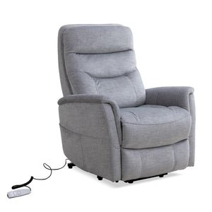 Parker House Parker Living Gemini - Capri Silver Power Lift Recliner with Articulating Headrest Capri Silver 100% Polyester MGEM#812LIFT-CSI