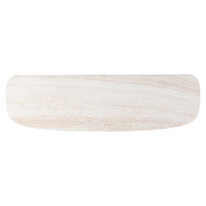 Bernhardt Bernhardt Loggia Buffet With Travertine Top — Fluted Scalloped Doors, Wire-Brush Oak, Soft-Close Storage (34"H) 345135