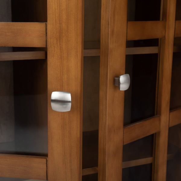 English Elm Acadian 39" Solid Wood Transitional Storage Cabinet - Elegant Light Golden Brown Charm & Versatility B136P159407