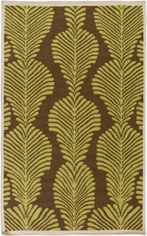 Surya Nantes 2' X 3' Handmade Wool Rug - Modern Decor, Durable, Natural Charm, Spot Clean, One Year Warranty Dark Brown Wool Nan8004-268
