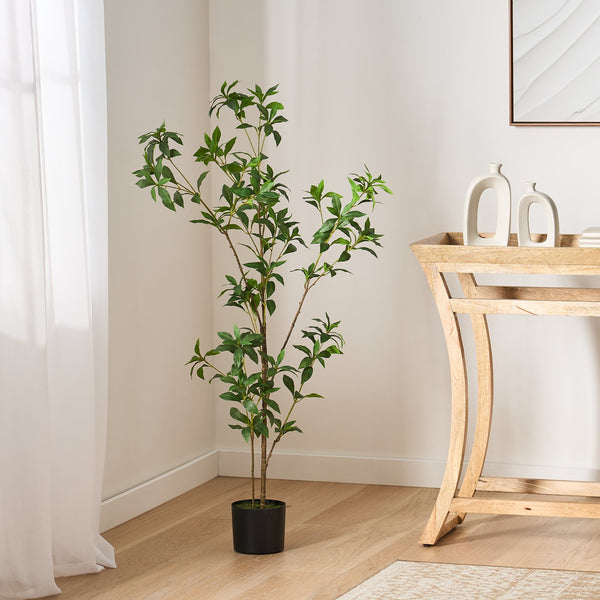 English Elm 120cmartificial Pieris Tree Lifelike Faux Botanical Floor Plant for Living Room Corners 74341.00