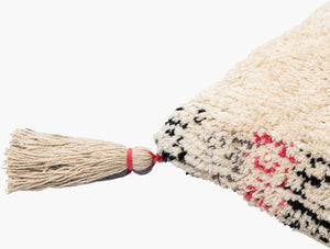 Surya Nador 18"X18" Handmade Cotton Accent Pillow With Exotic Global Print For Bohemian Home Decor Black Cotton,Cotton Nao002-1818p