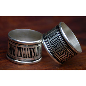 Live in Each... Napkin Ring - Set of 4 NAP002/S4 Elk Home