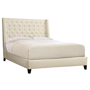 Bernhardt Maxime Queen Shelter Bed with Tall Button Panel Headboard (68.5-inches) K1334